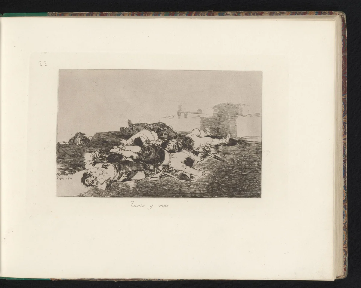 Gevallenen op een slagveld by Francisco de Goya, book, 1810