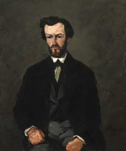 Antony Valabrègue by Paul Cezanne, painting, 1866