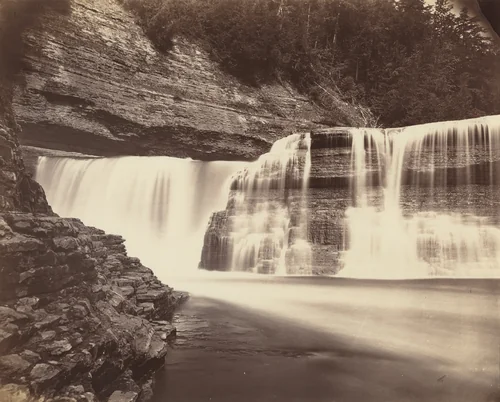 Trenton Falls, New York by American 19th Century, photograph, 1865-1875