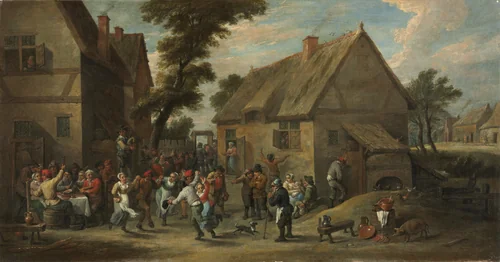 Village Festival by David Teniers, painting, 1646-1650