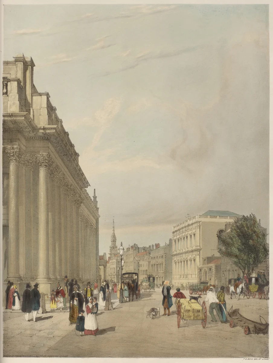 London As It Is: Board of Trade, Whitehall, from Downing Street by Thomas Shotter Boys, book, 1842