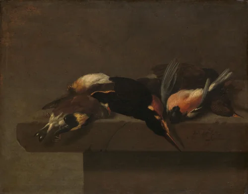 Dead Birds by Jan Vonck, painting, 1640-1662
