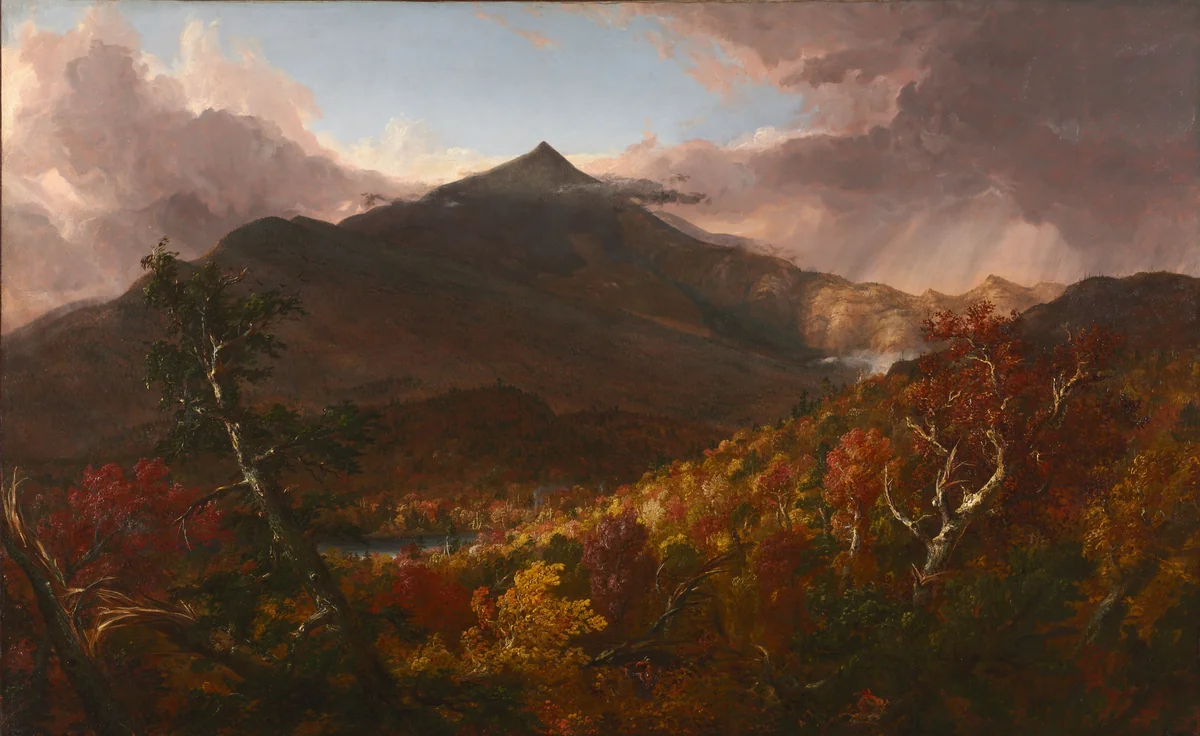 View of Schroon Mountain, Essex County, New York, After a Storm by Thomas Cole, painting, 1838