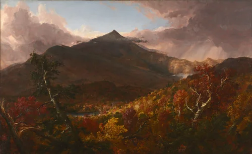 View of Schroon Mountain, Essex County, New York, After a Storm by Thomas Cole, painting, 1838