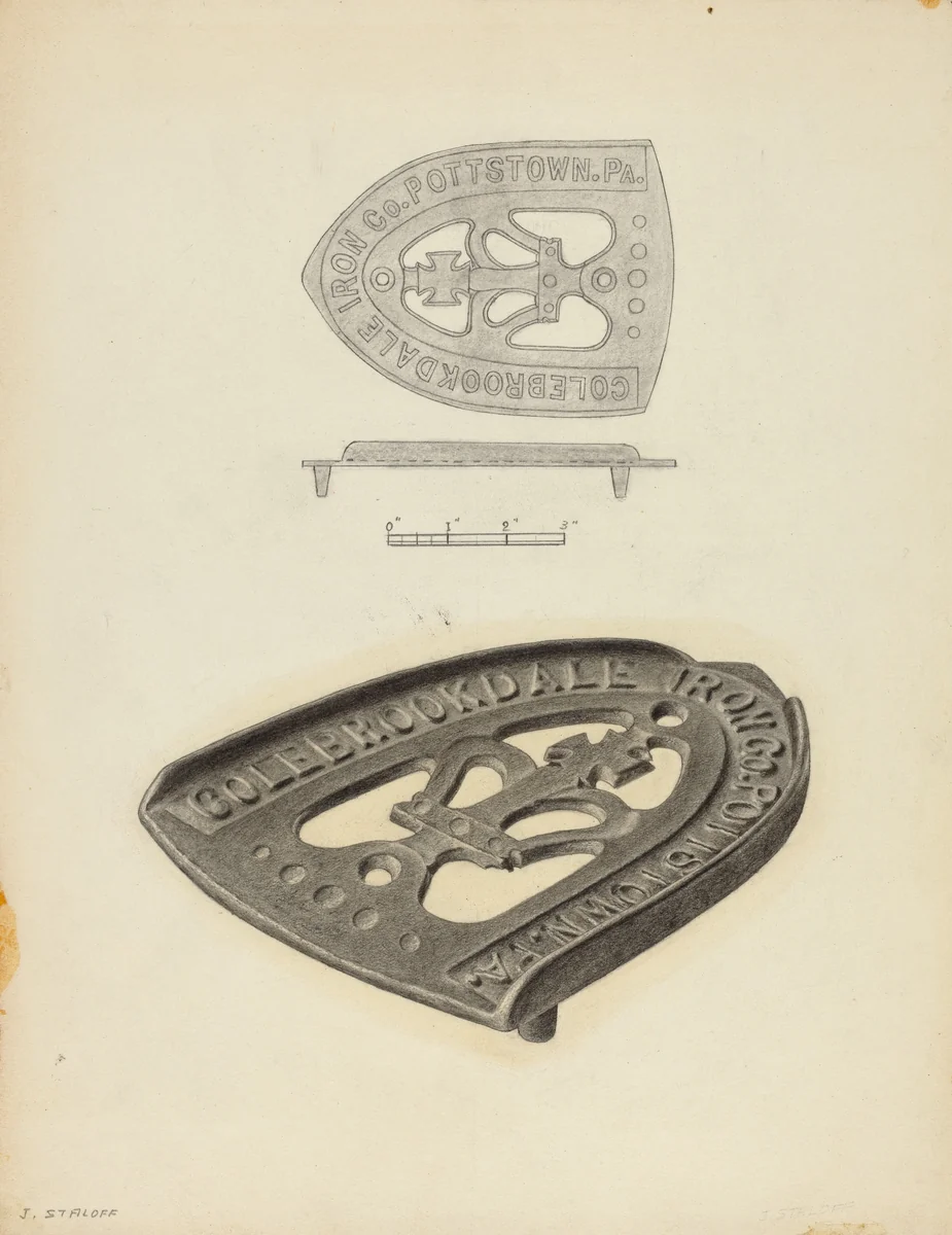 Flat Iron Holder by Jack Staloff, index of american design, 1938