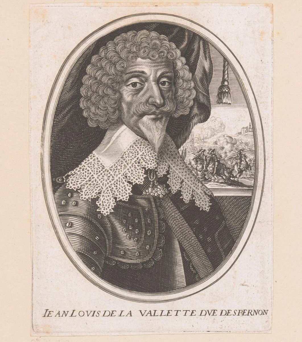 Portret van Jean Louis de Nogaret de La Valette by anonymous, print, 1610-1668