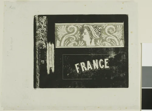Study for Share Certificates in a Fraudulent Franco-Californian Company, No. 2 by Charles Meryon, print, 1855