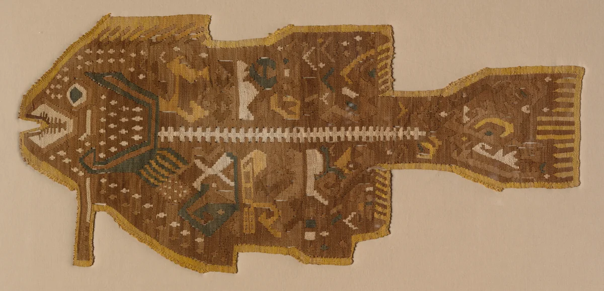Fish-Shaped Applique by Unknown, textile, 1400-1532