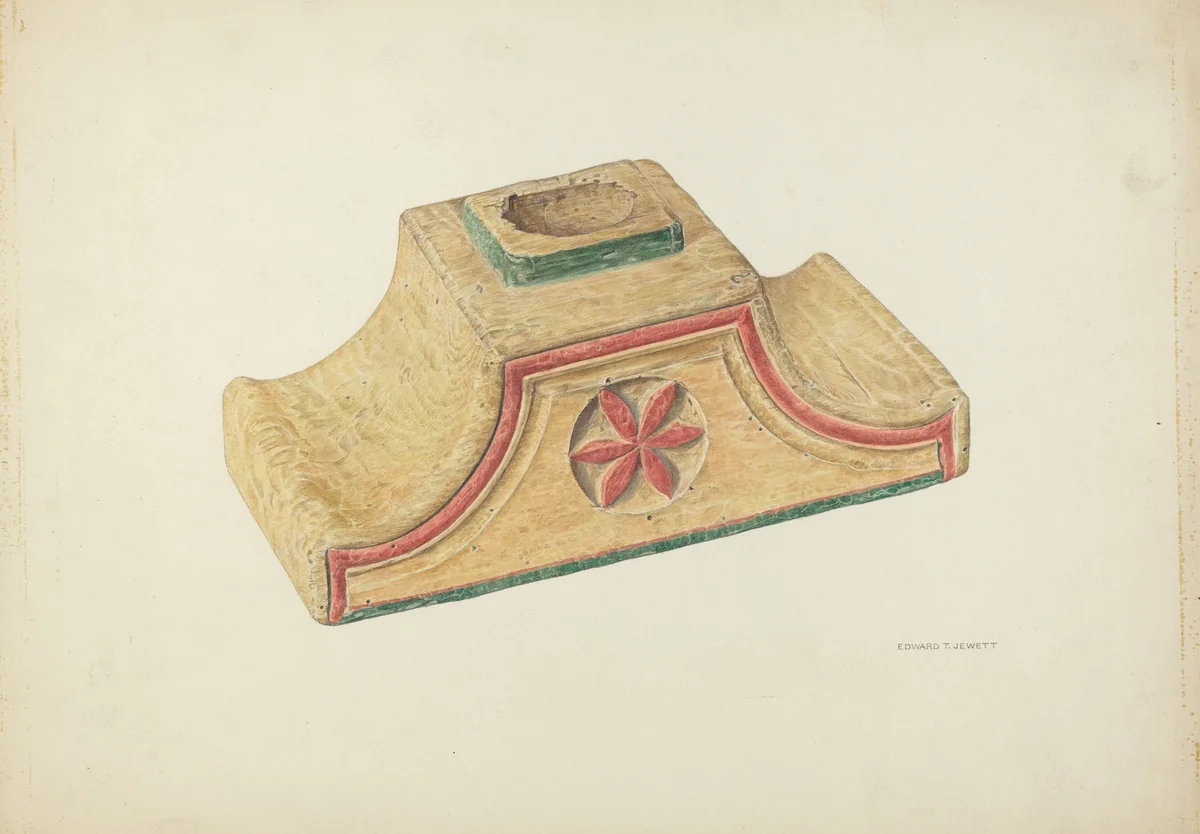 Candleholder (Ecclesiastical) by Edward Jewett, index of american design, 1939