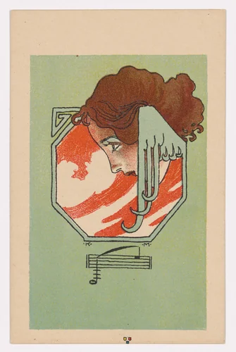Wiener Künstler-Postkarte Serie 3/4 by Koloman Moser, design, 1898