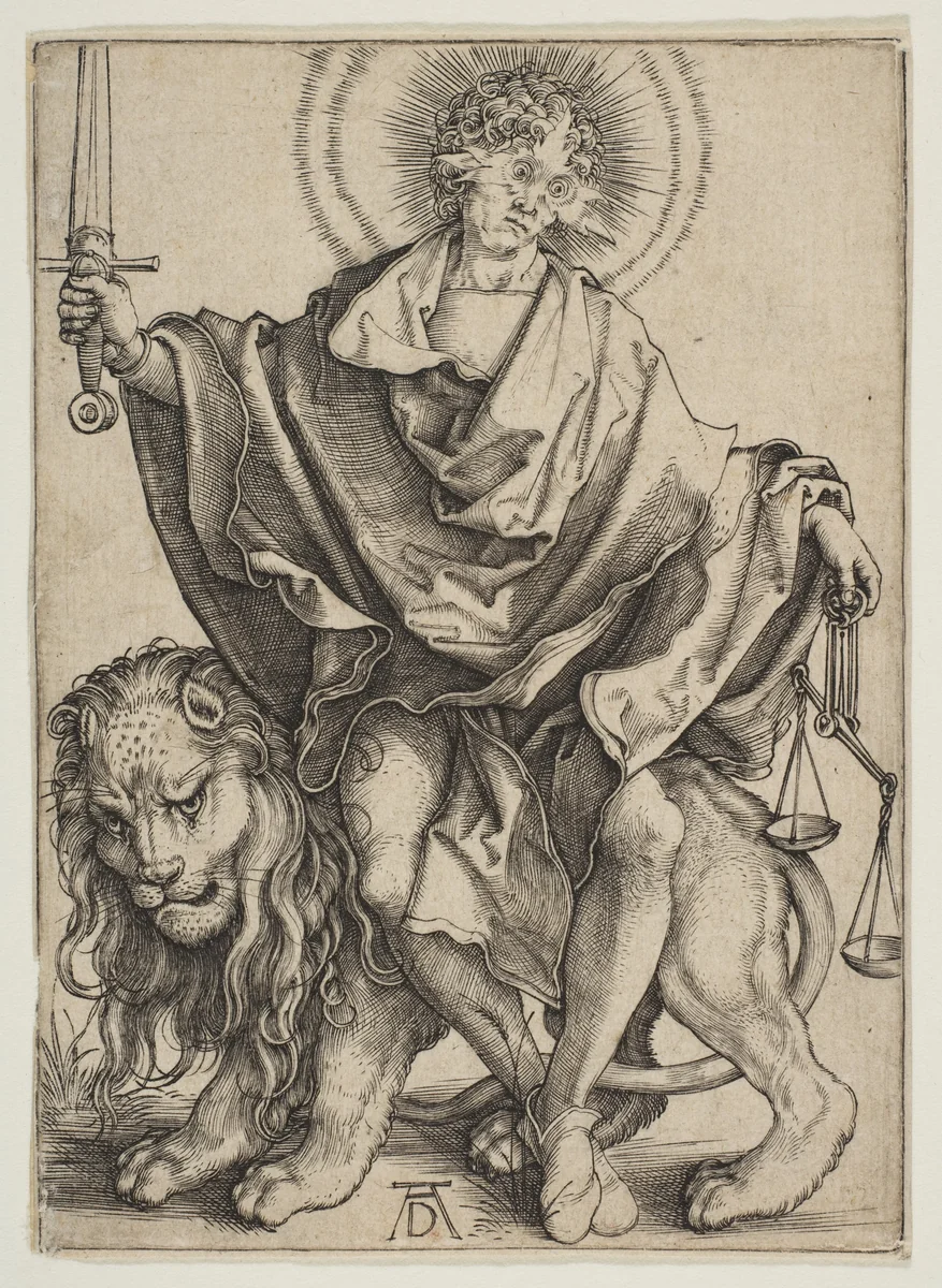 Justice by Albrecht Dürer, print, 1499