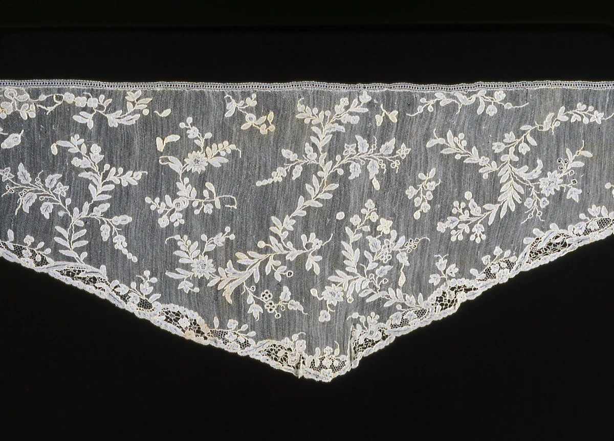 Shaped Sleeve Ruffle (Engageanté) by Italy, Burano, other, 1770-1789