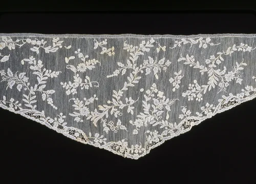 Shaped Sleeve Ruffle (Engageanté) by Italy, Burano, other, 1770-1789