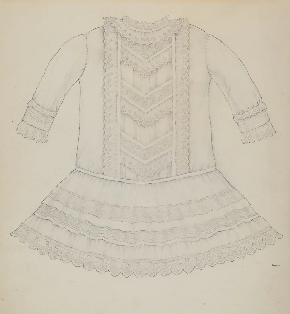 Infant's Dress by Kathryn Uhl, index of american design, 1936