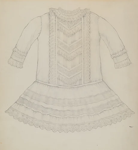 Infant's Dress by Kathryn Uhl, index of american design, 1936