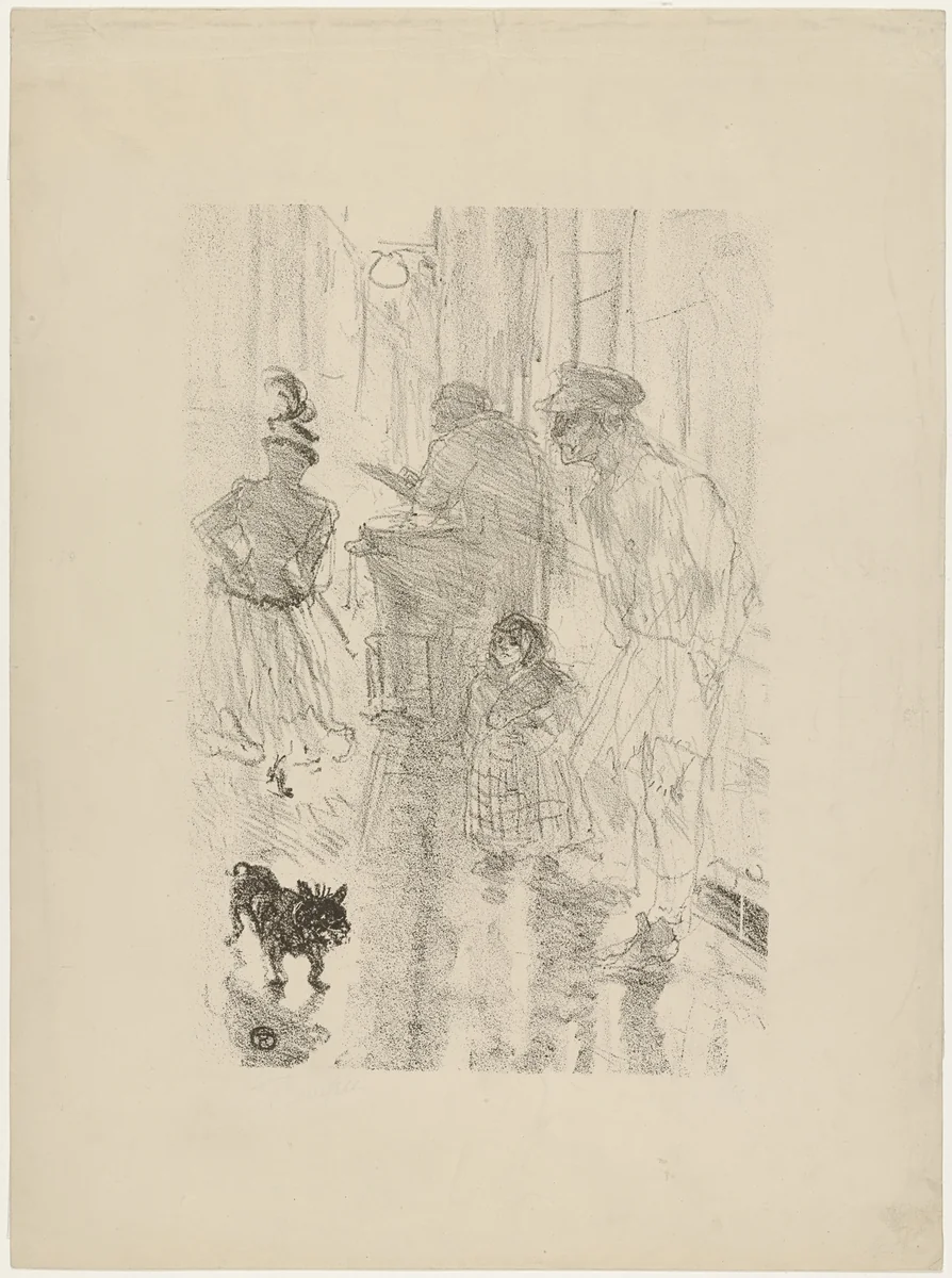 The Chestnut Vendor (Le marchand de marrons) by Henri de Toulouse-Lautrec, print, 1897