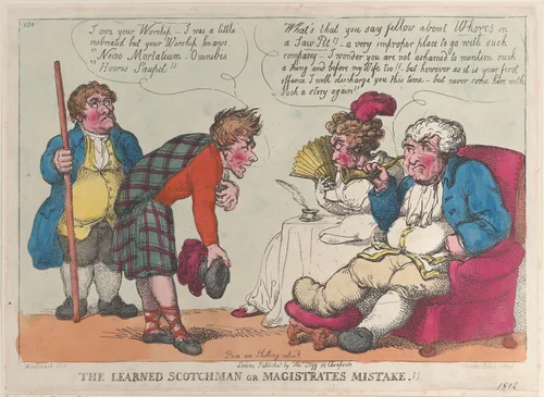 The Learned Scotchman or Magistrates Mistake.!! by Thomas Rowlandson, print, 1812