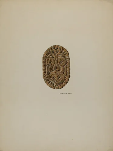 Pa. German Block Used in Pressing and Steaming by Charlotte Angus, index of american design, 1938