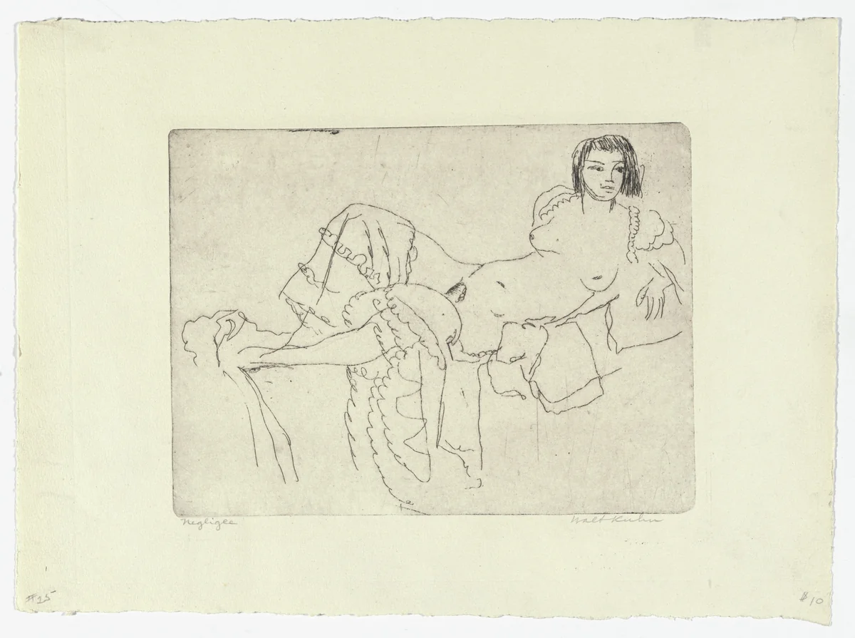 Negliée by Walt Kuhn, print, 1927