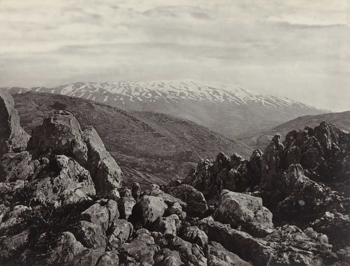 Mount Hermon by Francis Frith, photograph, 1855