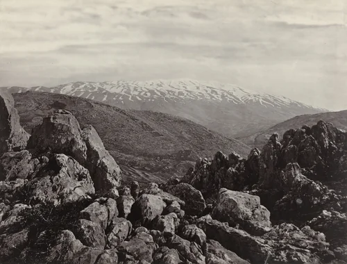 Mount Hermon by Francis Frith, photograph, 1855