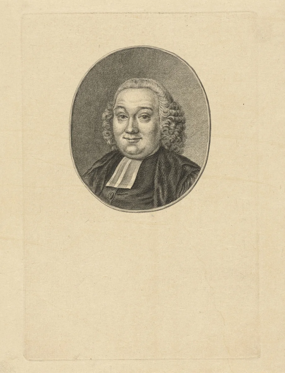 Portret van Didericus van der Kemp by Pieter de Mare, print, 1781-1783