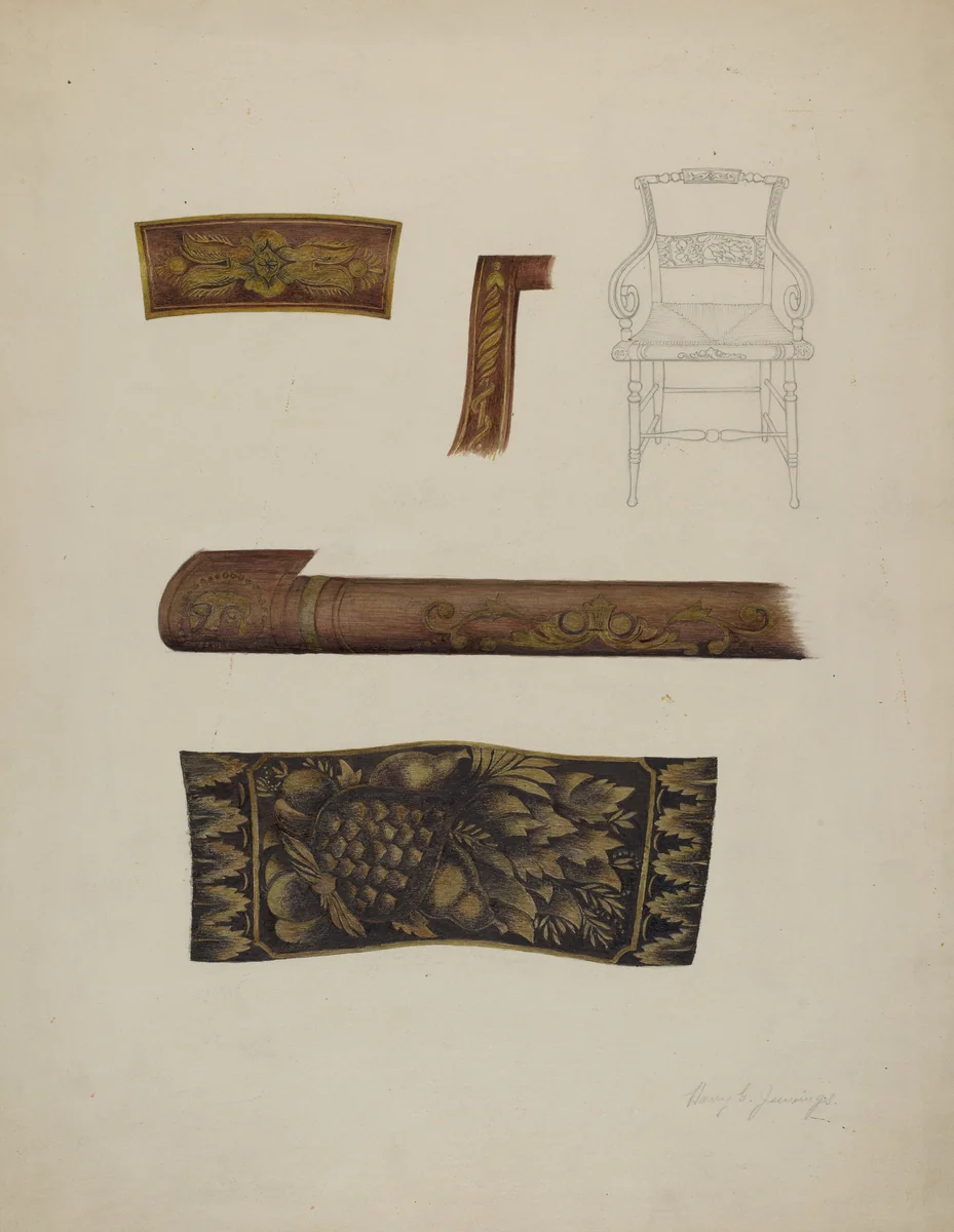 Hitchcock Chair by Harry Jennings, index of american design, 1937
