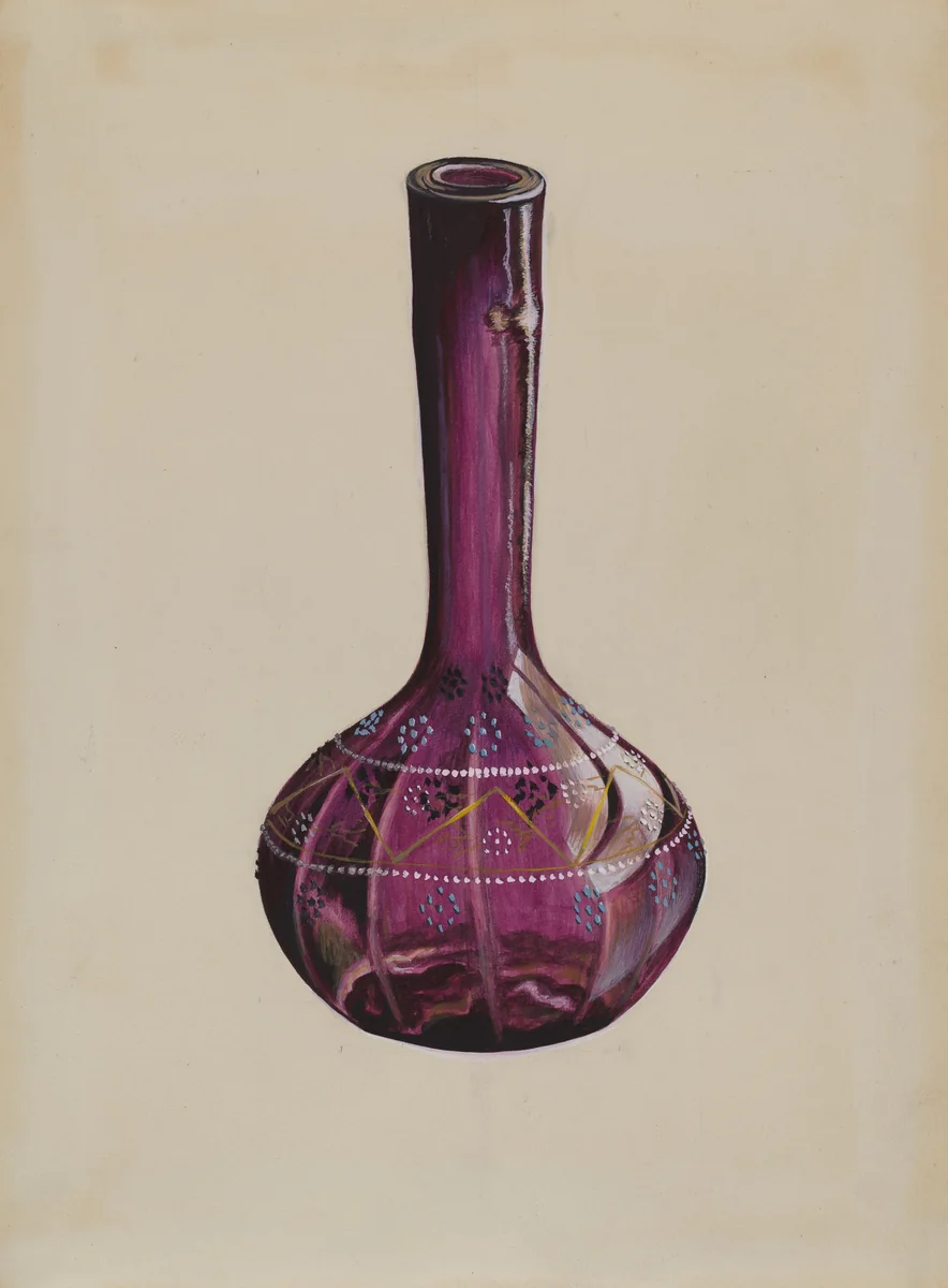 Barber Bottle by Robert Stewart, index of american design, 1936