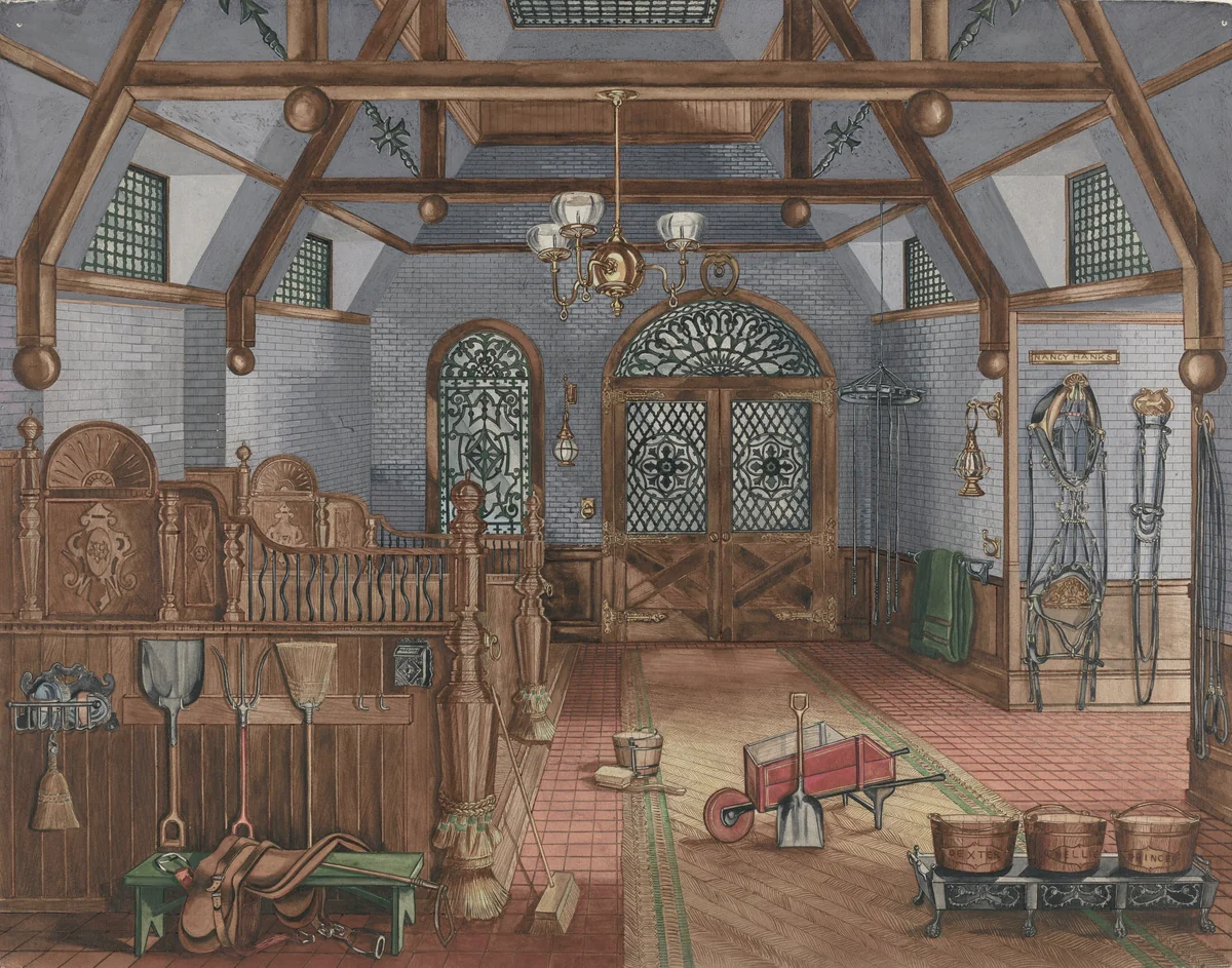 Stable by Perkins Harnly, index of american design, 1935-1942