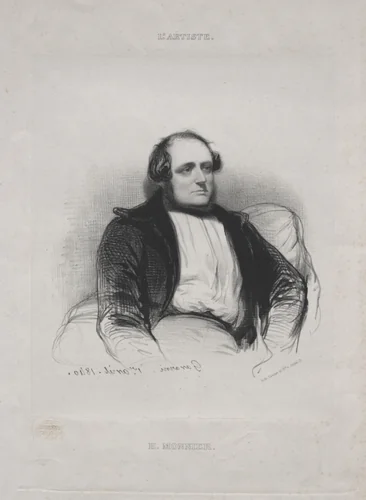 Henri (Bonaventure) Monnier by Paul Gavarni, print, 1840