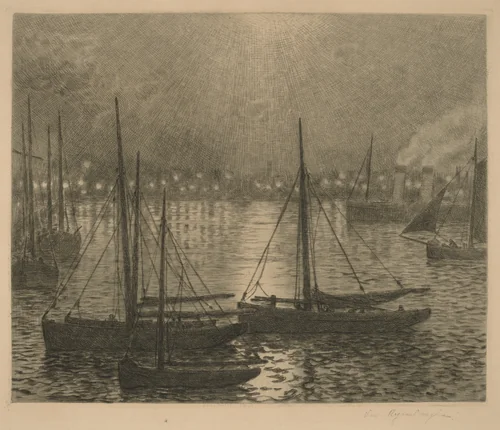 Boulogne by Théo van Rysselberghe, print, 1900