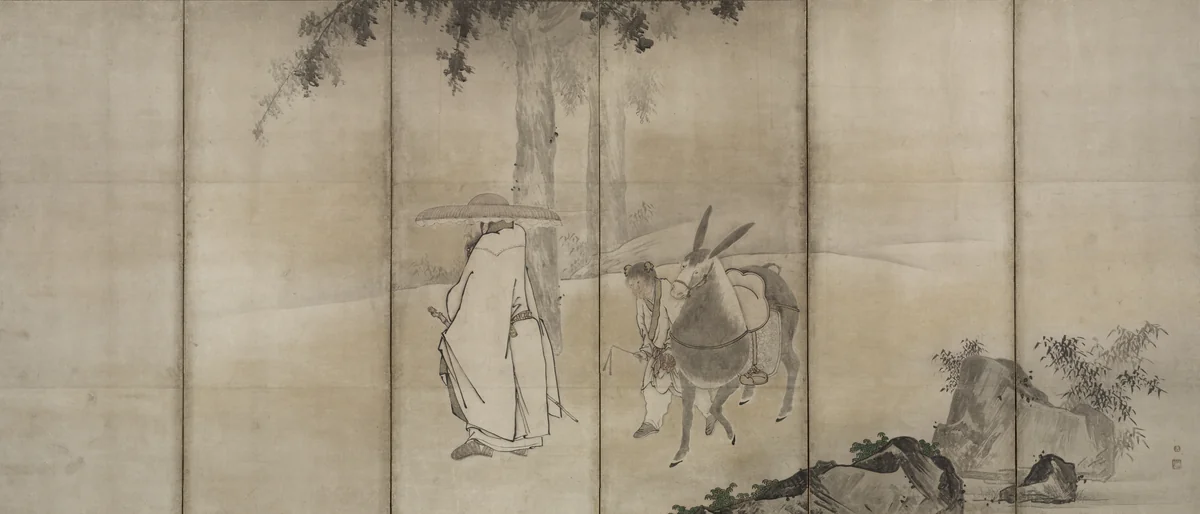 Su Shi (So Shoku) by Unkoku Tōgan, painting, 1600-1620