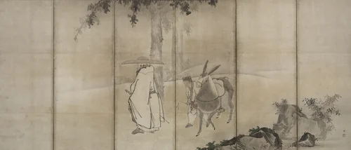 Su Shi (So Shoku) by Unkoku Tōgan, painting, 1600-1620