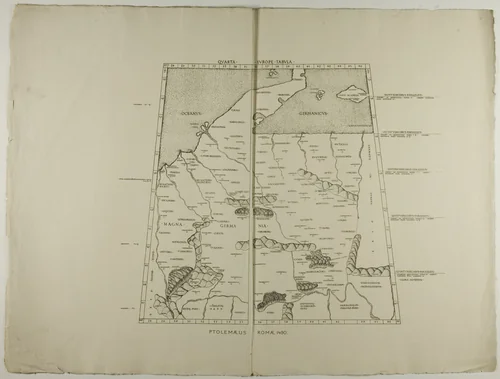 Quarta Europe Tabula: Ptolemaeus Romae 1490 by Unknown Artist, other, 1889