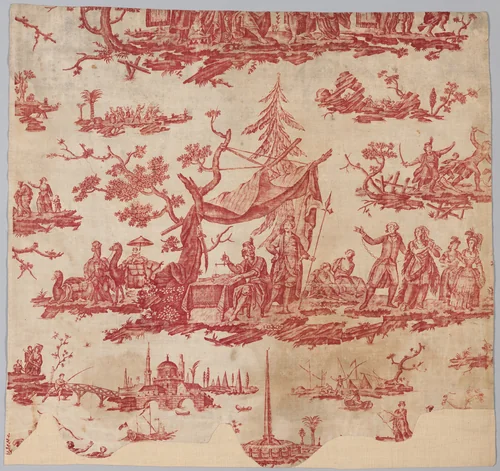 La caravane du Caire by Petitpierre et frère, textile, 1780-1795