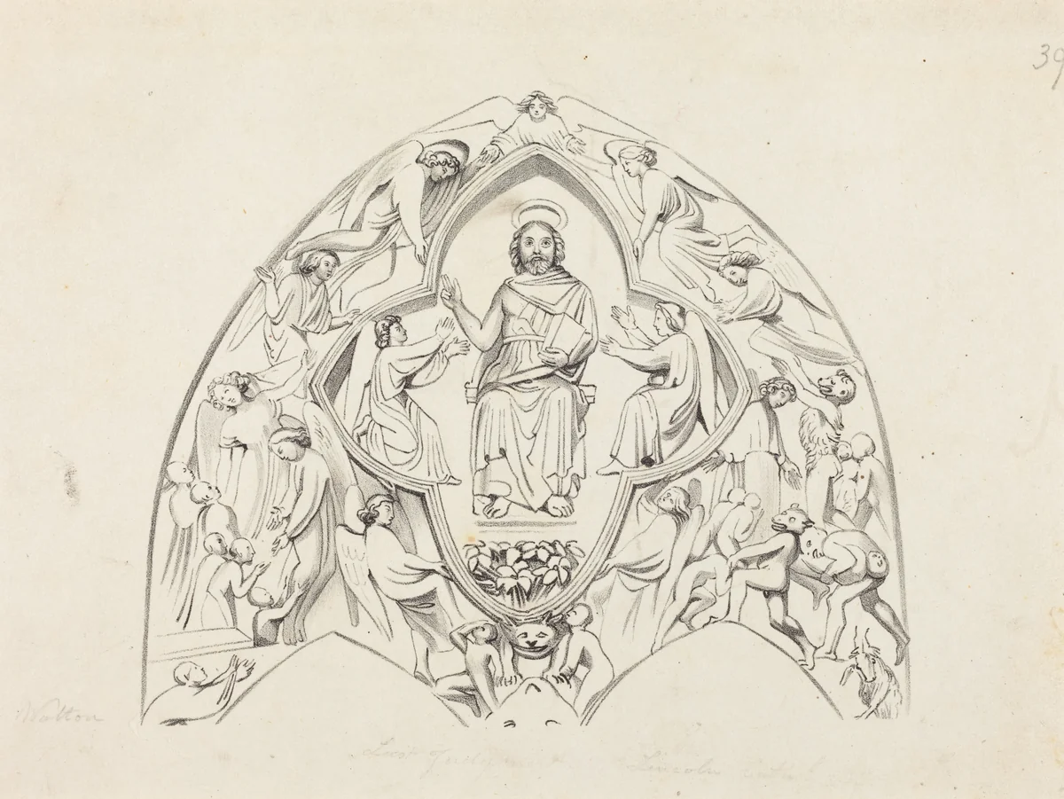 Last Judgment, Lincoln Cathedral by W. Walton
John Flaxman, print, 1829