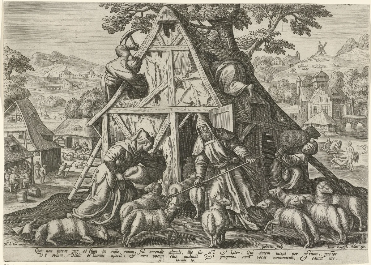 Slechte herders by Unknown, print, 1560-1595
