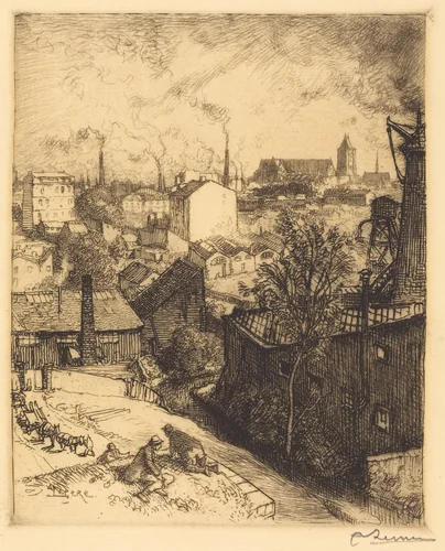 Souvenir of St. Denis (Souvenir de Saint-Denis) by Auguste Lepère, print, 1849-1918