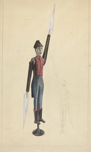 Whirligig by American 20th Century, index of american design, 1935-1942