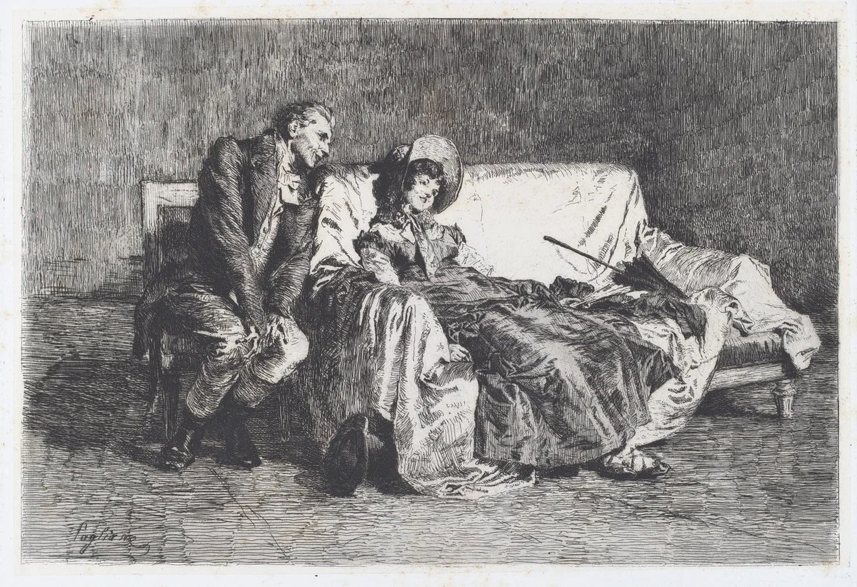 Indian Summer [L'estate di San Martino] by Eleuterio Pagliano, print, 1878-1888