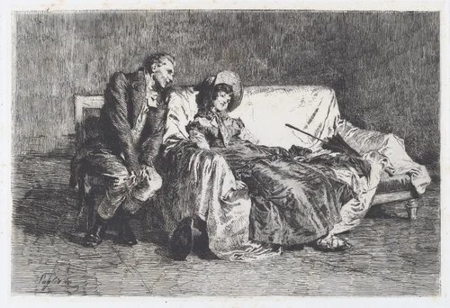 Indian Summer [L'estate di San Martino] by Eleuterio Pagliano, print, 1878-1888