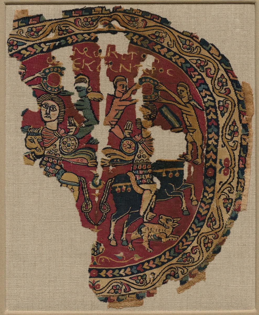 Alexander the Great on Horseback by Unknown, textile, 700-799