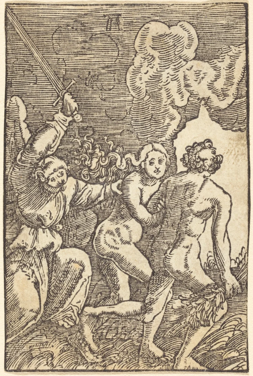 Expulsion from Paradise by Albrecht Altdorfer, print, 1513