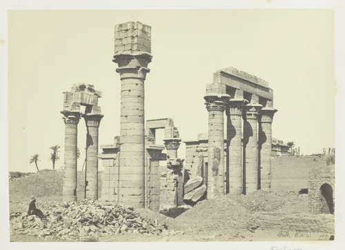 Cleopatra's Temple at Erment, near Thebes by Francis Frith, photograph, 1857