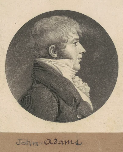 John Strong Adams by Charles B. J. Févret de Saint-Mémin, print, 1809