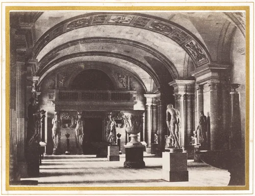 Salle des Cariatides, au Musée du Louvre by Charles Marville, photograph, 1851