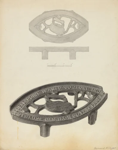 Flat Iron Holder by Bernard Krieger, index of american design, 1939