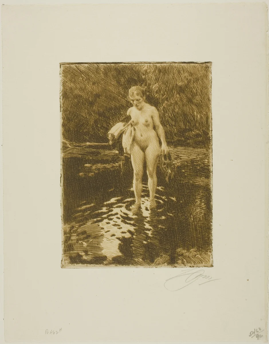 The Ford by Anders Zorn, print, 1912