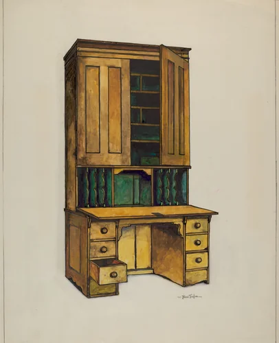 Cupboard by Florence Truelson, index of american design, 1937