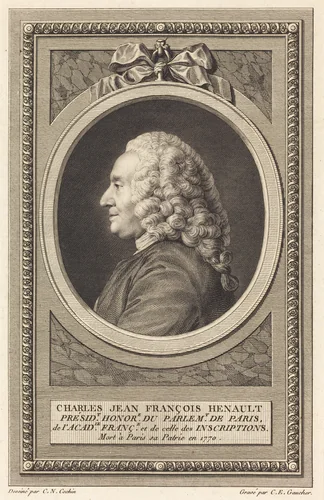 Charles Jean Francois Henault by Charles-Etienne Gaucher
Charles-Nicolas Cochin II, print, 1741-1804